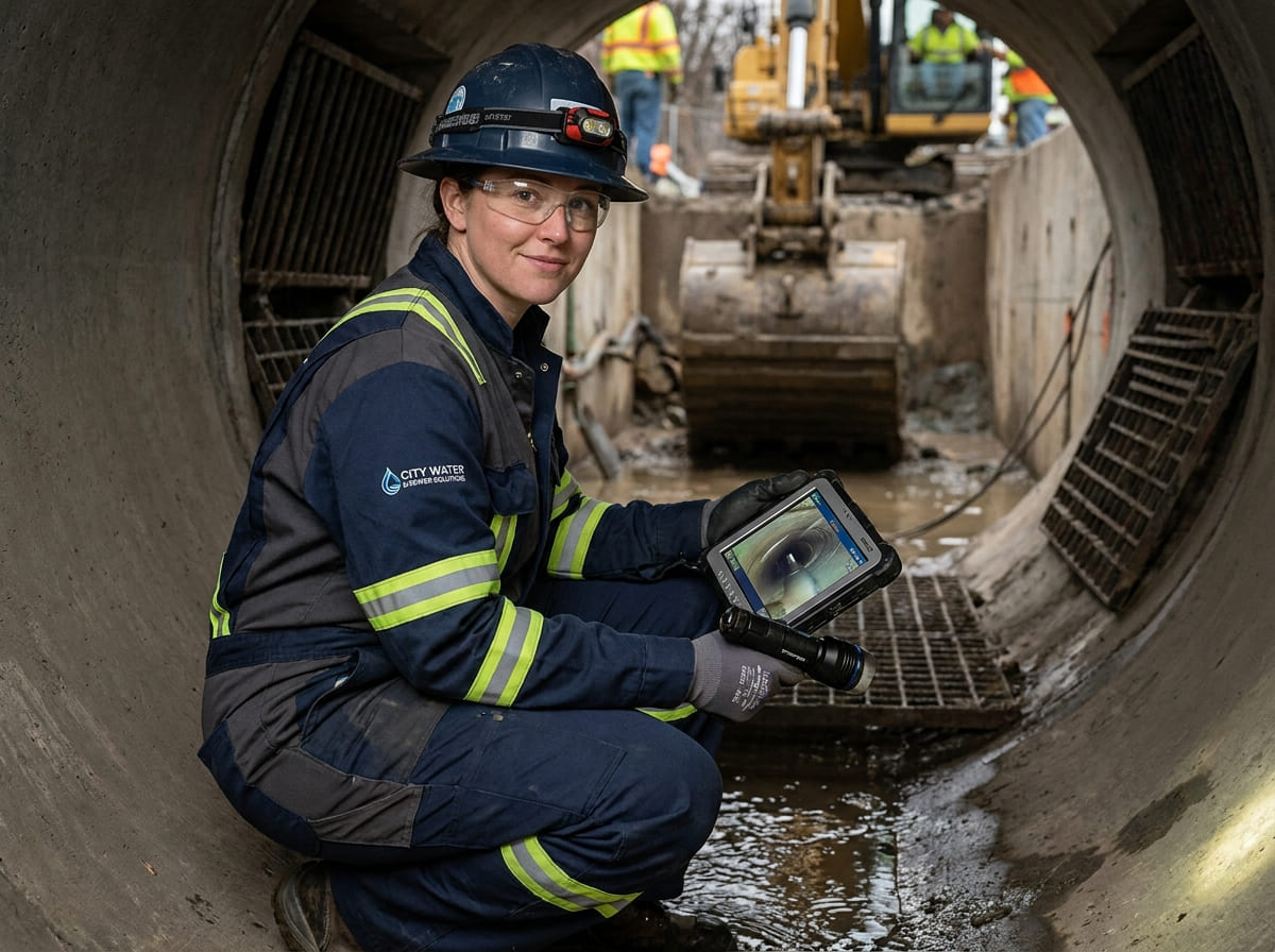 Sewer Line Inspection & Replacement in Christine